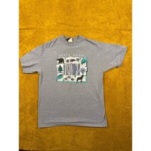 vtg single stitch North Woods T Shirt Mens Signal Sports shirt